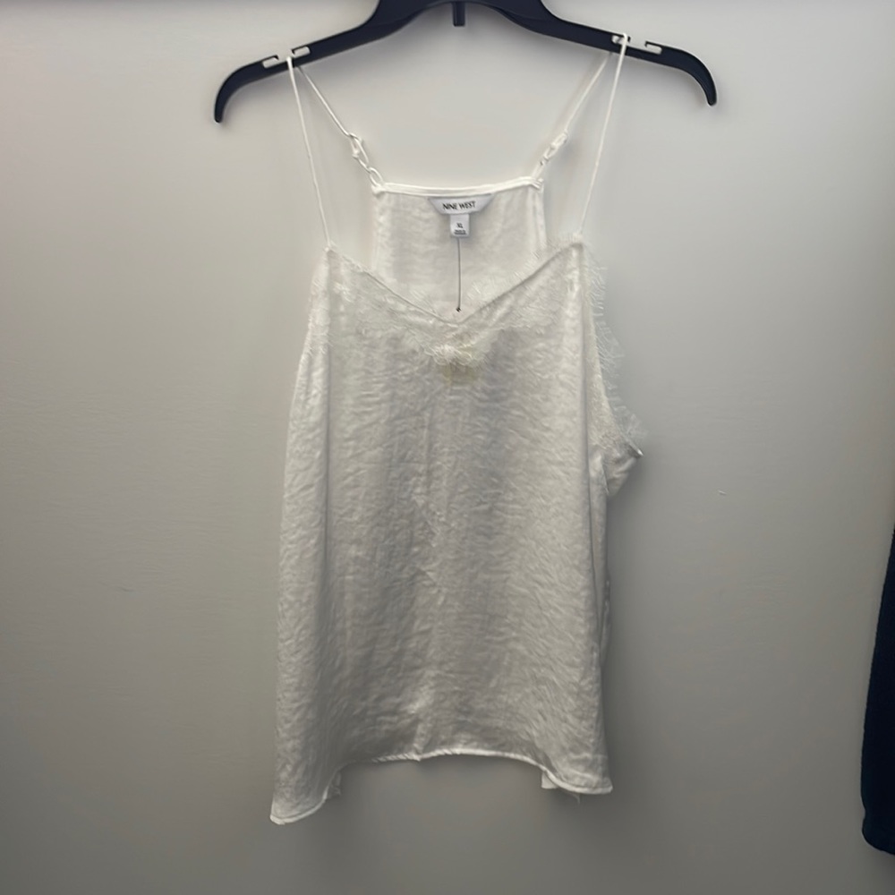 NWT Nine West Silk and Lace Cami
